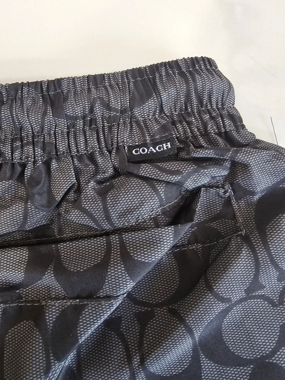 Coach Black Signature Swim Trunks - Picture 9 of 9